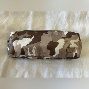 Lug | Beige Camo JIB Zip Bag | Nylon Barrel Pouch | EUC